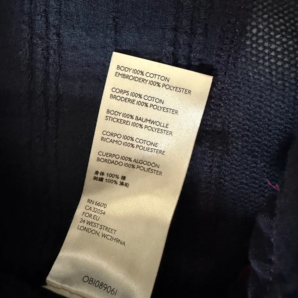 Free People Persuasion Embroidered Boho Floral Blouse size medium - Picture 10 of 14